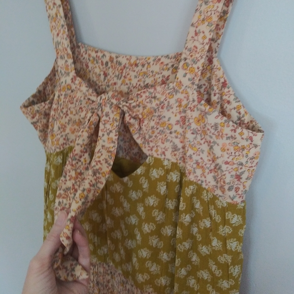 Madewell Print-Mix Midi Tiered Dress Jaipur Floral - Picture 9 of 11